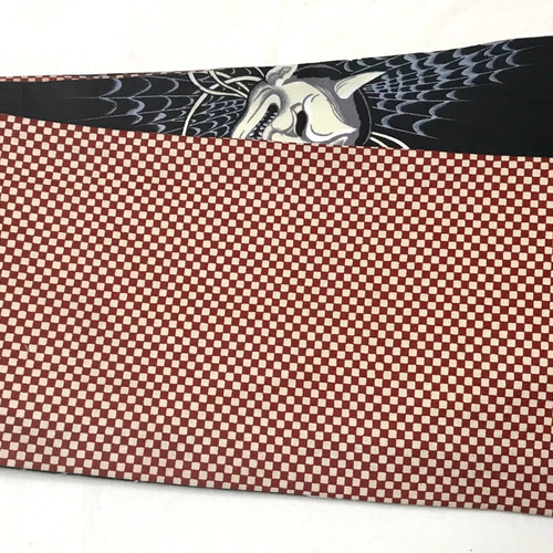 般若面に蜘蛛の巣柄 半幅帯新品 着物 お羊屋 通販 6726025｜Creema