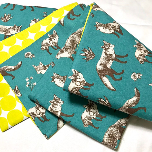 カラフルポップな狐柄半幅帯リバ長尺 着物 お羊屋 通販 7057767