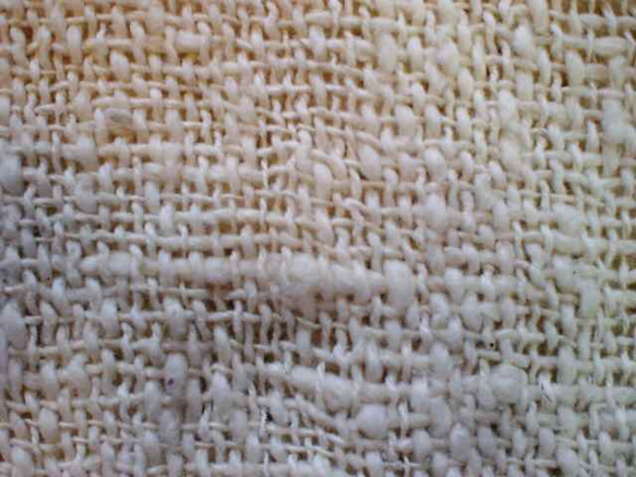 ガラ紡オーガニックコットン手織りマフラー 3枚目の画像