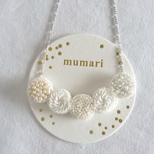 刺繍ネックレス 楽天市場】トリプルオゥ マイクロスフィア 120cm 立体刺繍
