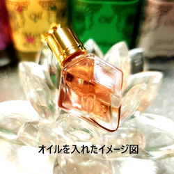 ミニ香水瓶(小瓶＋蓋セット)　ダイヤ　スポイト付(ミニ香水瓶用） 4枚目の画像
