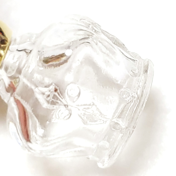 ミニ香水瓶(小瓶＋蓋セット)　王冠　スポイト付(ミニ香水瓶用） 1枚目の画像