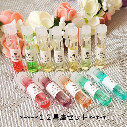 アンシェントメモリーオイル　１２星座オイル　全セット　12本　スポイトフタセット アンシェントメモリー12星座オイル | メモリーオイル【本体