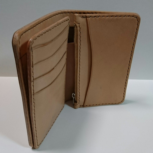 トラッカーウォレット　財布　3層　革財布　ミドルサイズ　昭南多脂ベンズ sddefault.jpg