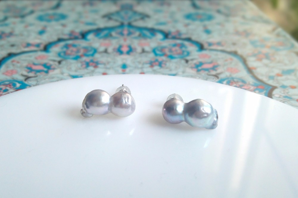 ビバーチェ*- 両耳双子アコヤパールピアス