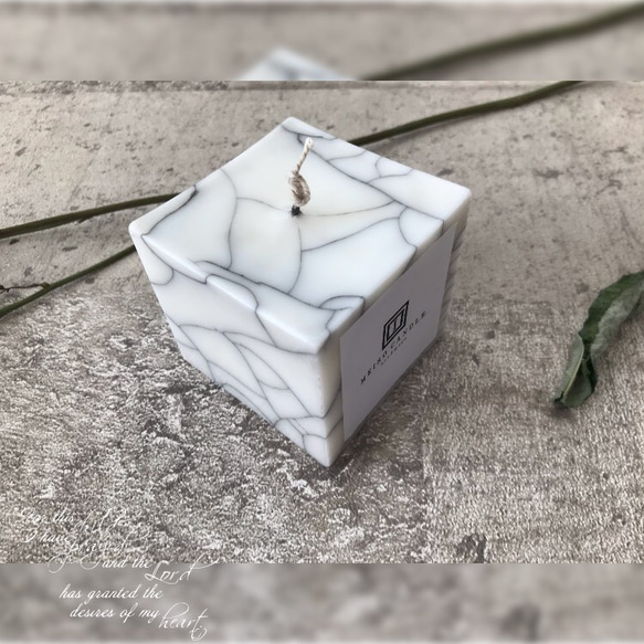 クラックキャンドルキューブ_crack candle cube 2枚目の画像