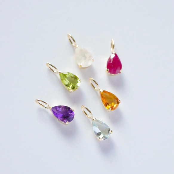 天然石ジュエリー/ロイヤルブルームーンストーン/18金 0.45ct ペンダントトップ4×6mm　　　JY-12 5枚目の画像