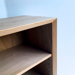 本棚　ブックシェルフ　チェリー　シンプルなデザイン　W70cm 3枚目の画像