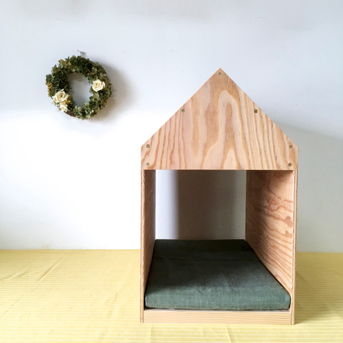 【オーク材】木製犬小屋 ナチュラル オーク材】木製犬小屋 ナチュラル