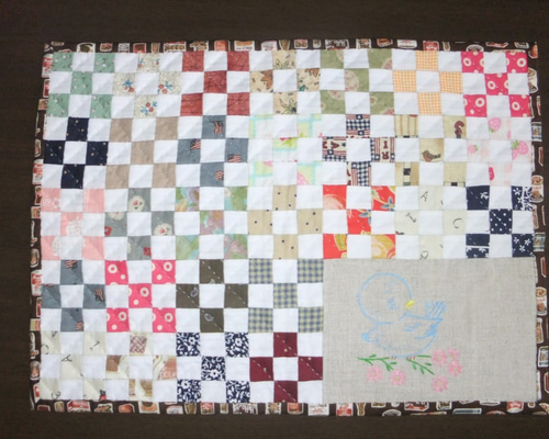 ★可愛いパッチワーク★ かわいいパッチワークとキルト | Sankaku Quilt, pot and tea