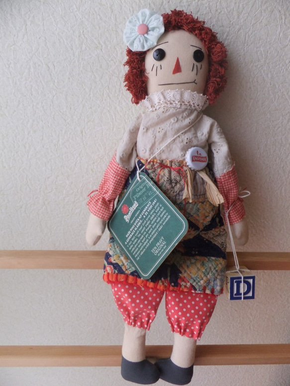 ビンテージカントリードール 楽天市場】【創作人形】カントリードール作家一点物オリジナル綿麻