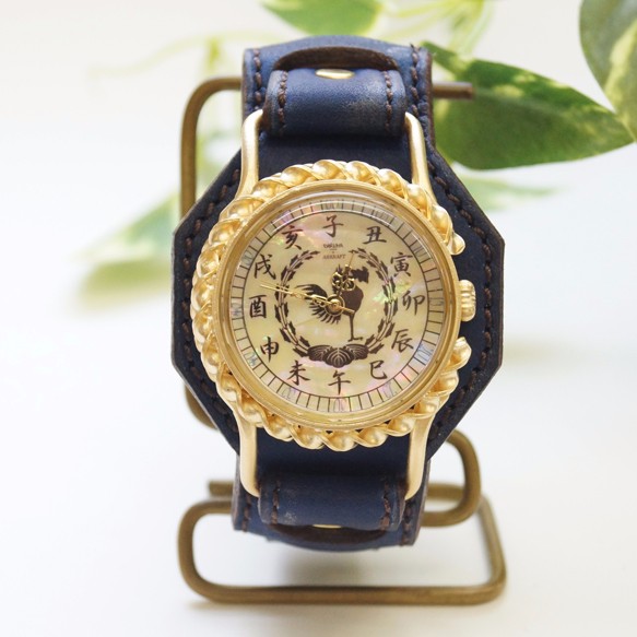手工製作腕錶[靛藍染料]鳳凰 第1張的照片