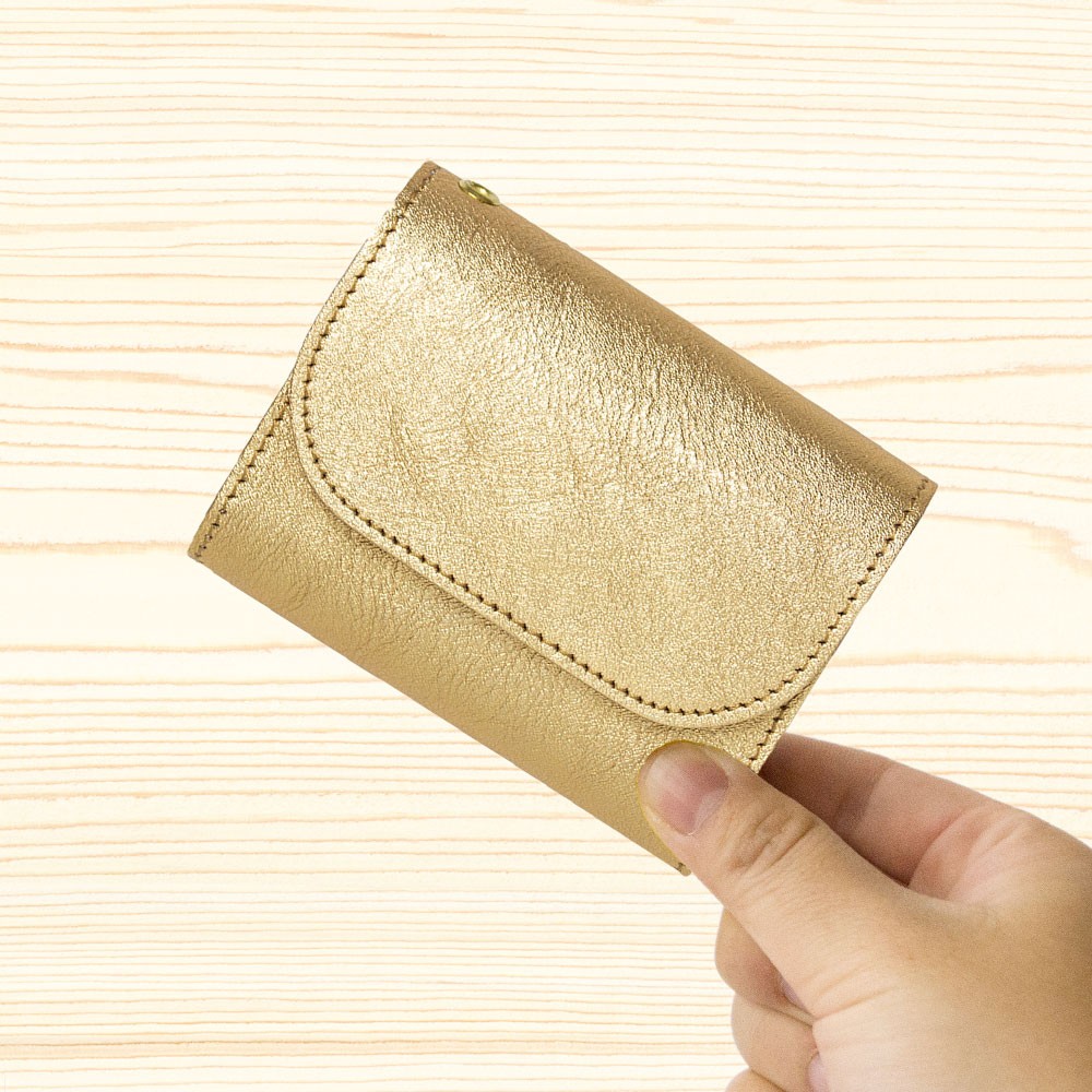 ミニ財布【お札が折れない】（ゴールド） その他ミニ財布・コンパクト財布 COTOCUL【コトカル】 通販 4935896｜Creema(クリーマ)