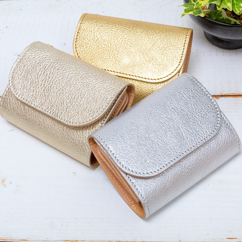 ミニ財布【お札が折れない】（シルバー） その他ミニ財布