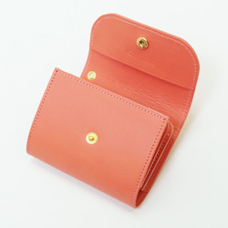 【COTOCUL】 お札が折れない小さな財布（薄紅色） 2枚目の画像