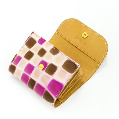 ✨綺麗です✨COTOCUL（コトカル)本革ステンドレザー ミニ財布 小さい