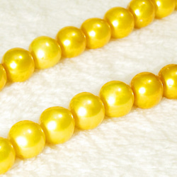 9.0-8.5mm本真珠（淡水）のネックレス（マグネット・クラスプ、ラインストーン、ゴールド色） 6枚目の画像