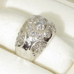 4mm再生ダイヤモンドとSV925の指輪（リング：10-9号の方に推奨、ロジウムの厚メッキ） 5枚目の画像