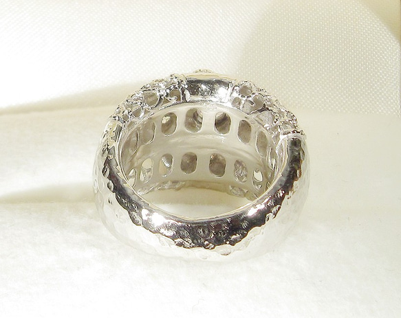 4mm再生ダイヤモンドとSV925の指輪（リング：10-9号の方に推奨、ロジウムの厚メッキ） 6枚目の画像