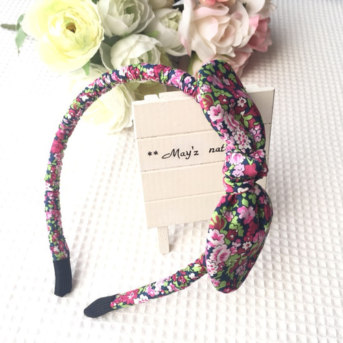 リバティ リボンカチューシャ ナタリー カチューシャ mayznatural 通販  