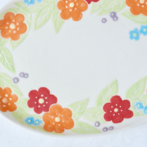 お花模様の耐熱皿19㎝｜ACSONS DAISY DALE | 土井見世 古道具店