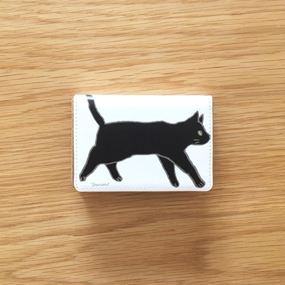 黒猫のカードケース 1枚目の画像