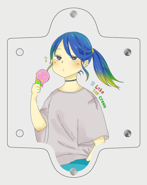 アイスクリームの女の子のマルチケース 1枚目の画像