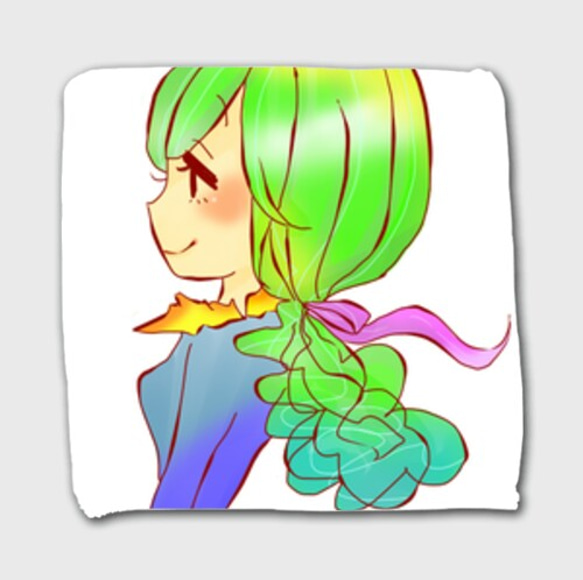 星空の女の子 ハンドタオル 1枚目の画像