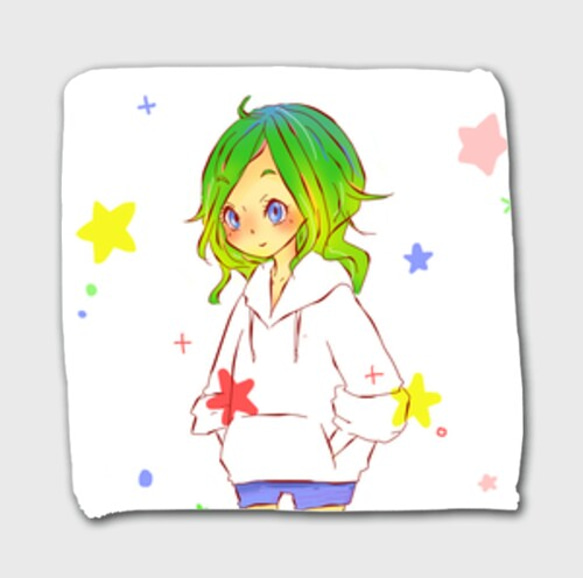 星の女の子 ハンドタオル 1枚目の画像