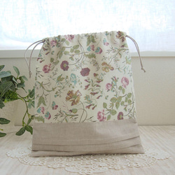 【束口袋】Liberty Print drawstring bag 第3張的照片