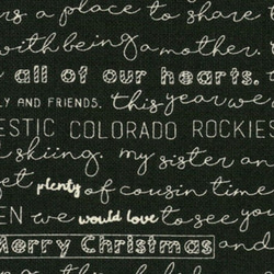 USAプリント！Moda モダ『THE CHRISTMAS CARD　クリスマス　英字　ブラック』～50㎝単位でカット～ 2枚目の画像