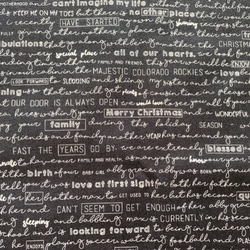 USAプリント！Moda モダ『THE CHRISTMAS CARD　クリスマス　英字　ブラック』～50㎝単位でカット～ 3枚目の画像