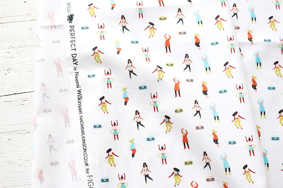 新入荷！USA製♪『FIGO Fabrics　ダンスする人々』～50㎝単位でカット～ 4枚目の画像