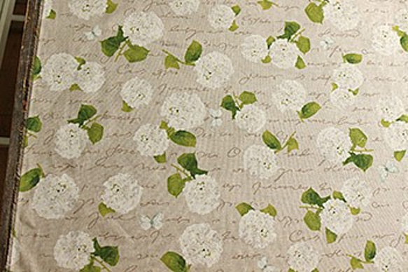 在庫限り！カットクロス！オランダ製B&B FABRICS 『ホワイト花柄　138㎝巾』～120㎝でカット済み～ 5枚目の画像