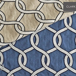 新商品！イギリスより『CLARKE & CLARKE　ブルー』～50㎝単位でカット 2枚目の画像