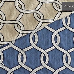 人気！これからの季節にぴったり！イギリスより『CLARKE & CLARKE　ブルー』～50㎝単位でカット～ 2枚目の画像