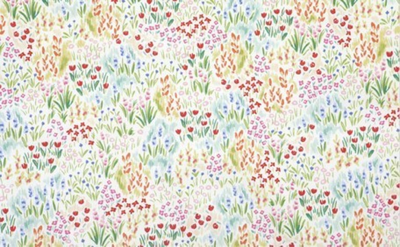 カットクロス！『Blurry garden デザインファブリック　春を感じる花柄』～45㎝でカット済み～ 2枚目の画像