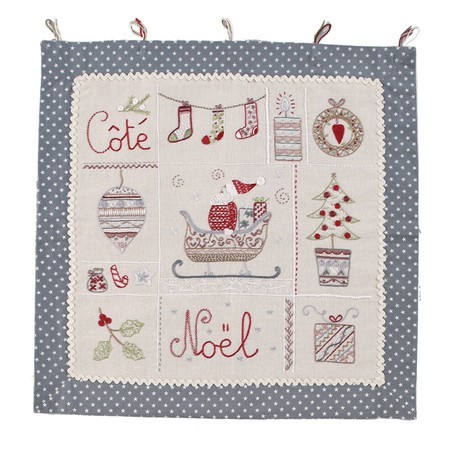 新入荷！ギフトにも！クリスマス柄！『【フランス製刺しゅうキット】COTE NOEL（ノエル）』