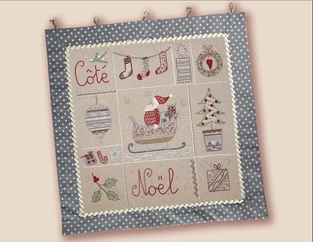 新入荷！ギフトにも！クリスマス柄！『【フランス製刺しゅうキット】COTE NOEL（ノエル）』