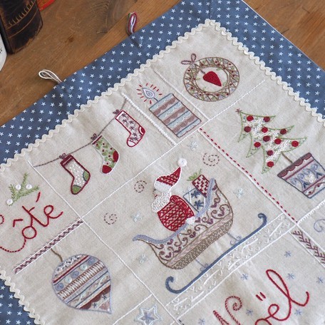 新入荷！ギフトにも！クリスマス柄！『【フランス製刺しゅうキット】COTE NOEL（ノエル）』