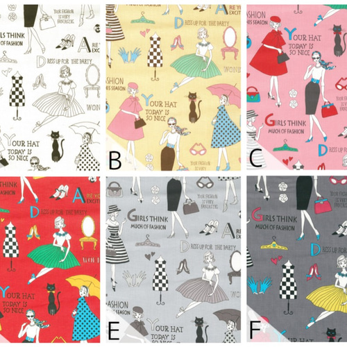 キラキラ⭐️　カワグチミヤコさん&いちご 楽天市場】【110×50cm 4枚セット】生地 布 SPELL BY MIA 「赤