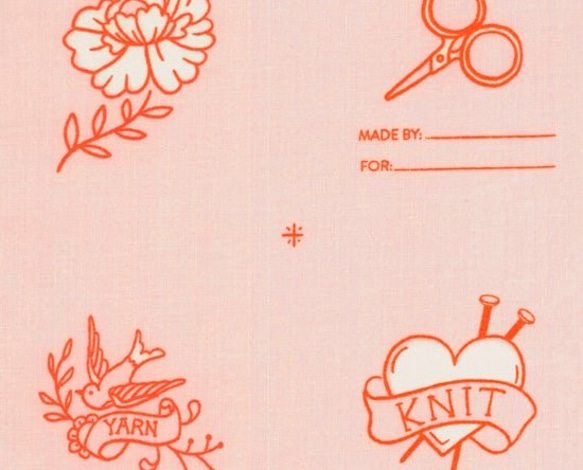 新柄入荷！Moda モダ『PURL　レトロな雰囲気　薄ピンク地』～50㎝単位でカット～ 7枚目の画像