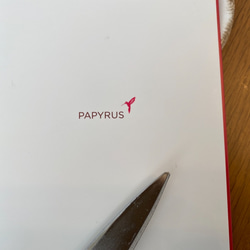 ★少々難あり10％OFF　sale★PAPYRUS！USA『シックな大人のクリスマスカード　ラメ入りオーナメント柄②』 5枚目の画像