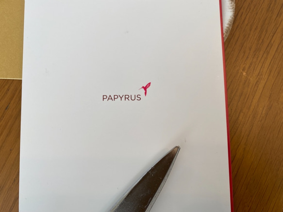 ★少々難あり10％OFF　sale★PAPYRUS！USA『シックな大人のクリスマスカード　ラメ入りオーナメント柄②』 5枚目の画像