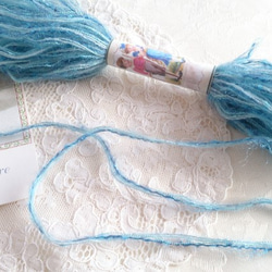 ちょこっとずつをセットに♪　イタリア製フリンジ糸と、ふわふわモヘア糸～2つセット～ 4枚目の画像