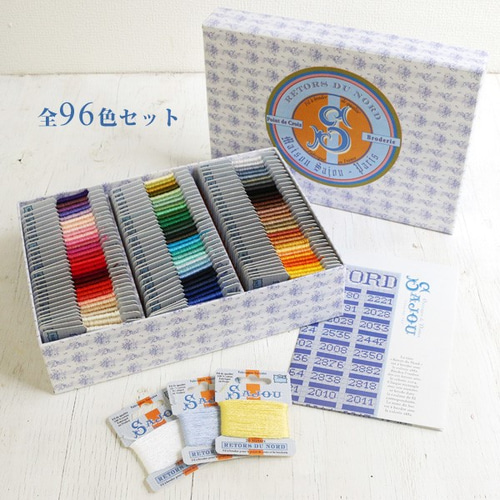 フランス♪ SAJOU サジュー 『刺しゅう糸全色セット 96色入り