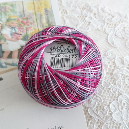 Handy Hands社 Lizbeth Mix リズベス レース糸 Size20 172 Pink