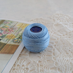 DMC SPECIAL DENTELLES-スペシャルダンテル 80番 レース糸～800　薄水色～ 1枚目の画像