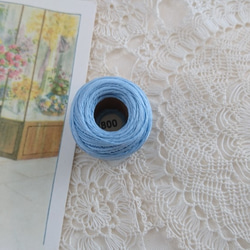 DMC SPECIAL DENTELLES-スペシャルダンテル 80番 レース糸～800　薄水色～ 2枚目の画像