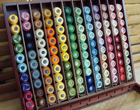 DMC SPECIAL DENTELLES-スペシャルダンテル 80番 レース糸～800　薄水色～ 3枚目の画像